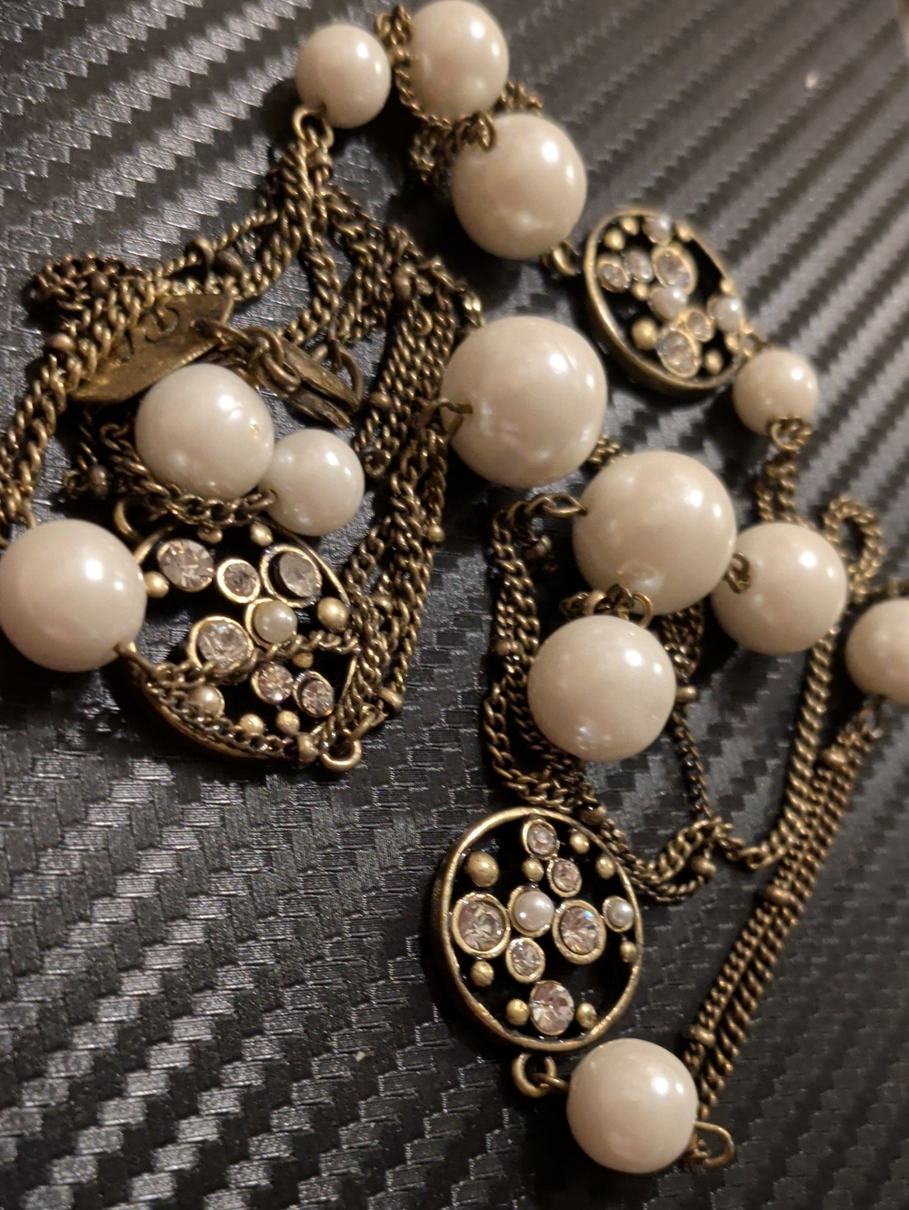 "Paige" Long statement necklace produced by Park Lane Jewelry